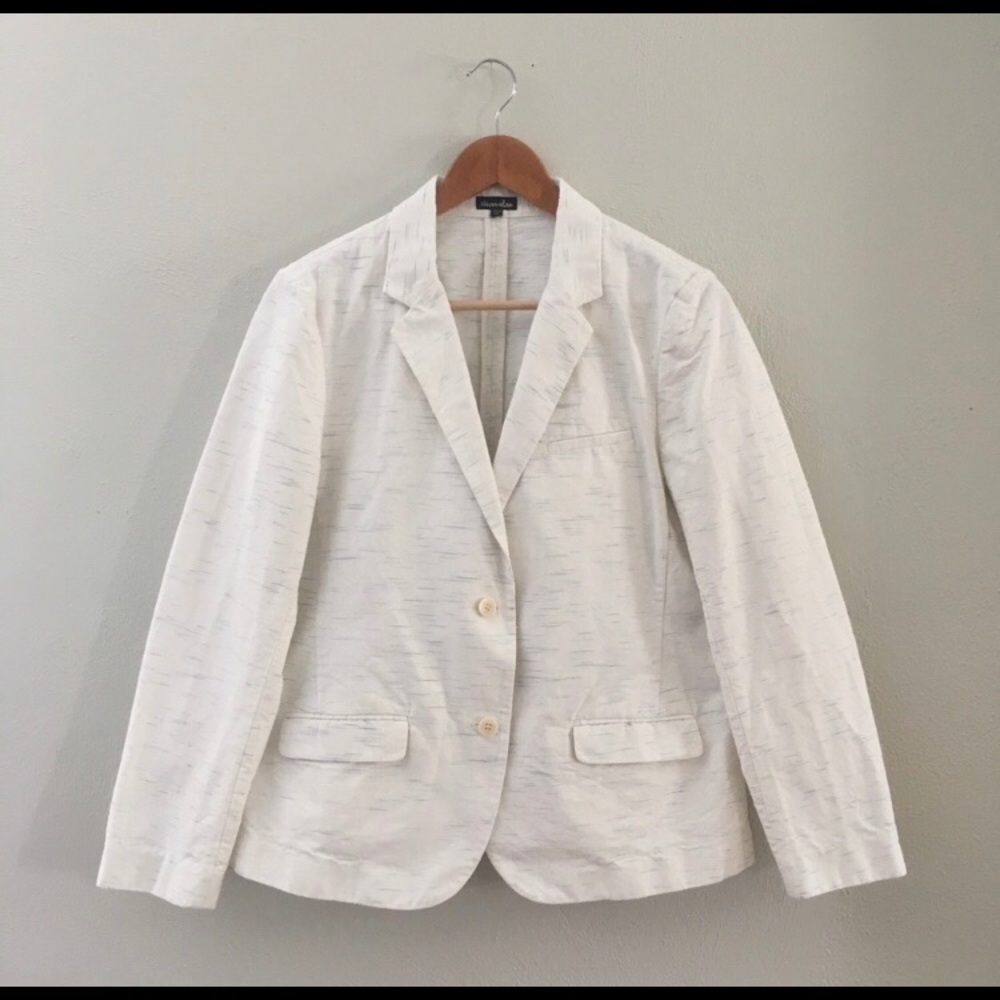 Steven Alan Textured Linen Two-Button Blazer 8